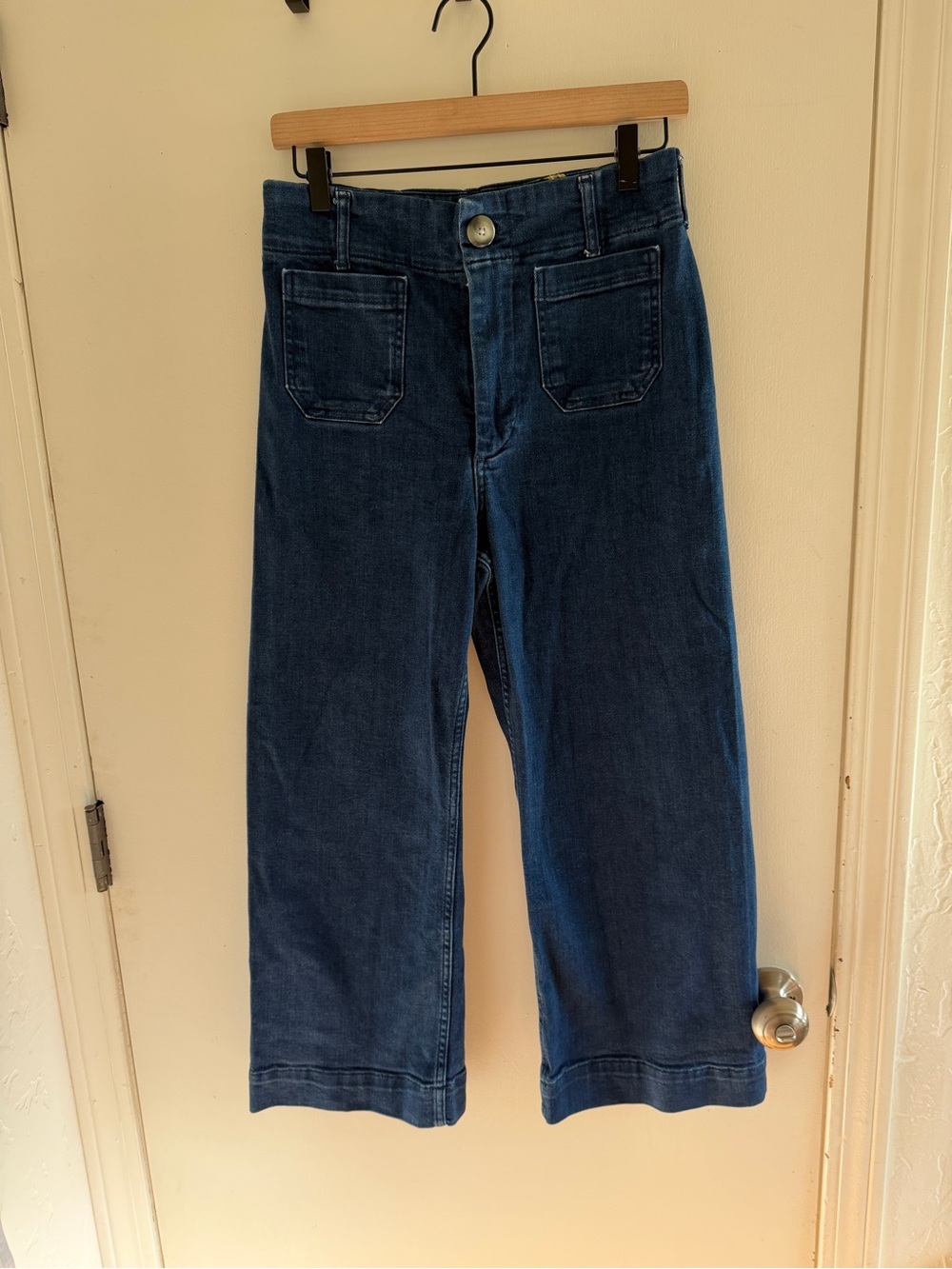 Maeve Colette High Rise Wide Leg Cropped Jeans - Picture 3 of 7